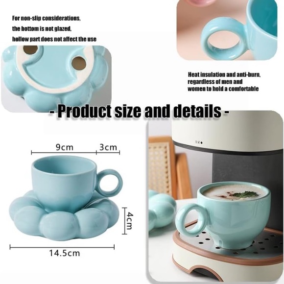 Cloud Saucer And Cup Set - Picture 4 of 13